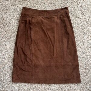 Boden suede pencil skirt - size US 4 LONG